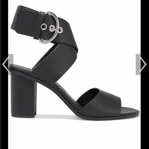 Rebecca Minkoff black stacked heel sandals - Picture 7 of 7